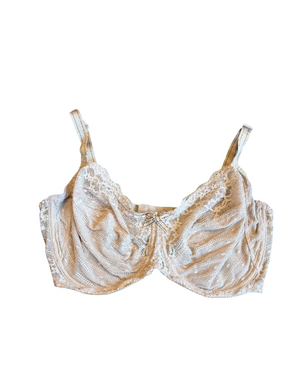 Chantelle All Lace Bra Neutral Taupe Unlined Supportive Flattering Size 34H